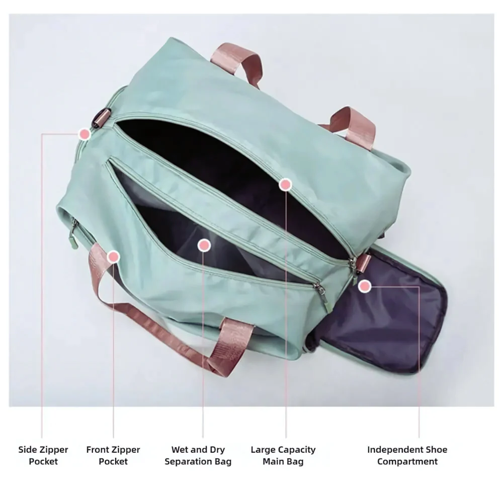 Gym Bag with Shoe Compartment - Image 6