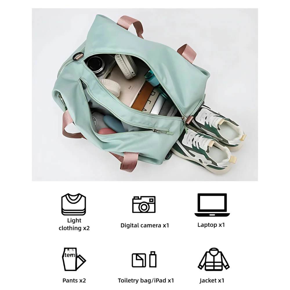 Gym Bag with Shoe Compartment - Image 7